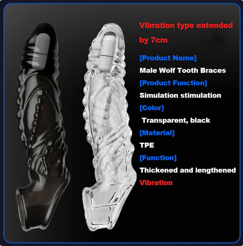 2026 HOT Deal 💥Reusable Sleeve Extension Vibrator – Makes You Longer, Harder & Unstoppable 😍